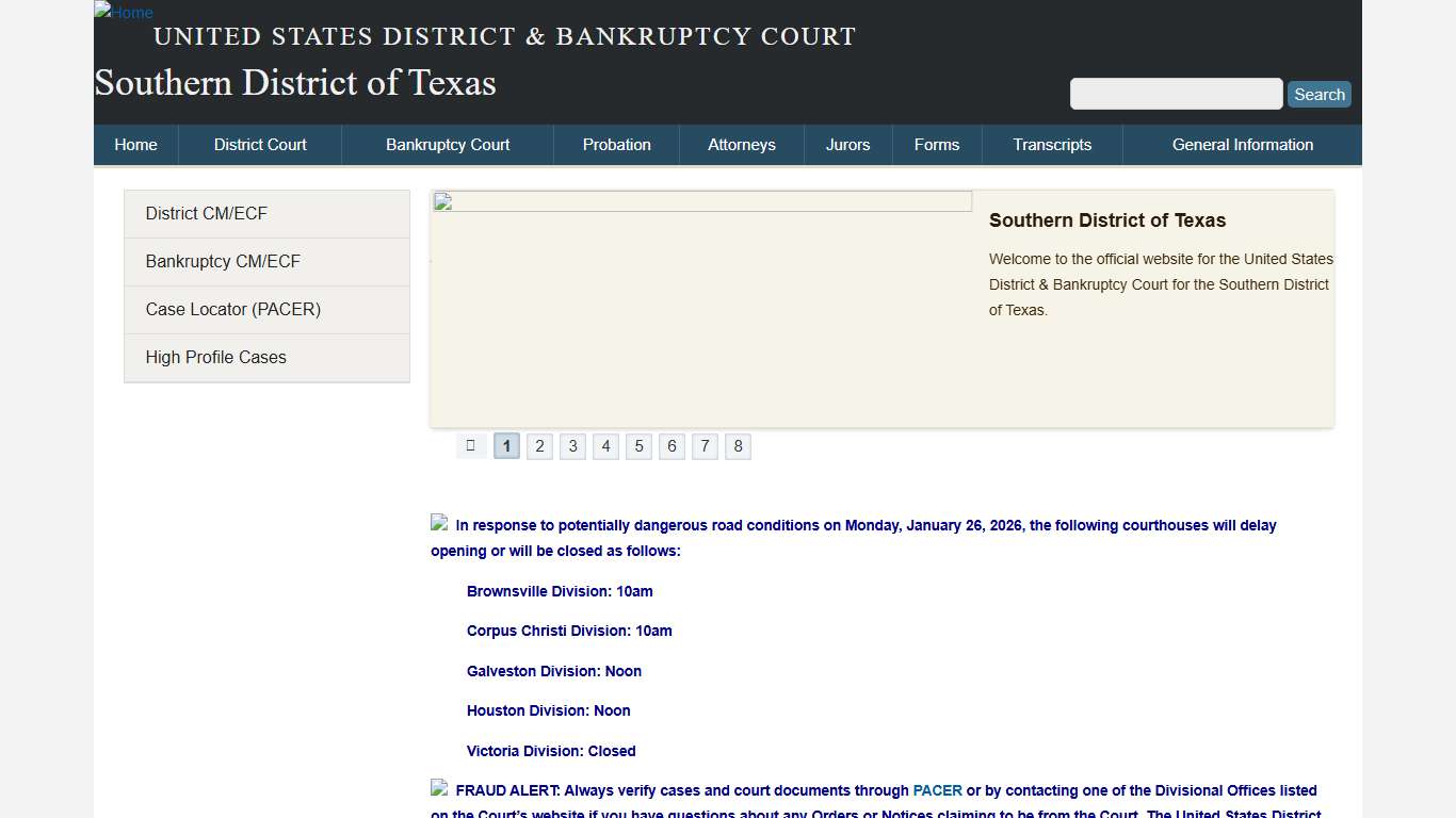 Southern District of Texas United States District & Bankruptcy Court